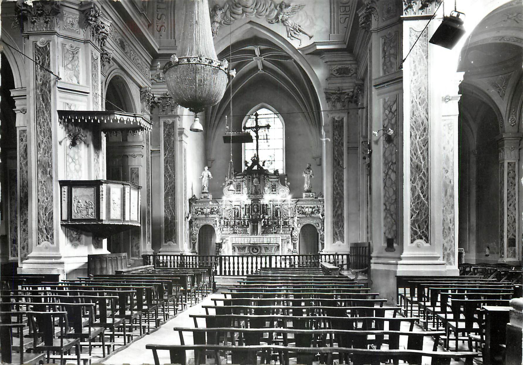CPM St Etienne de Tinee Alp Mar A M Interieur de l'Eglise Paroissiale 