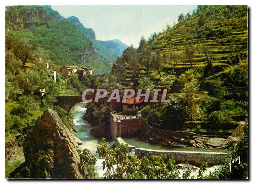 CPM Couleurs et Lumiere de France La Cote d'Azur miracle de la nature Saint Martin Vesubie A M Gorge