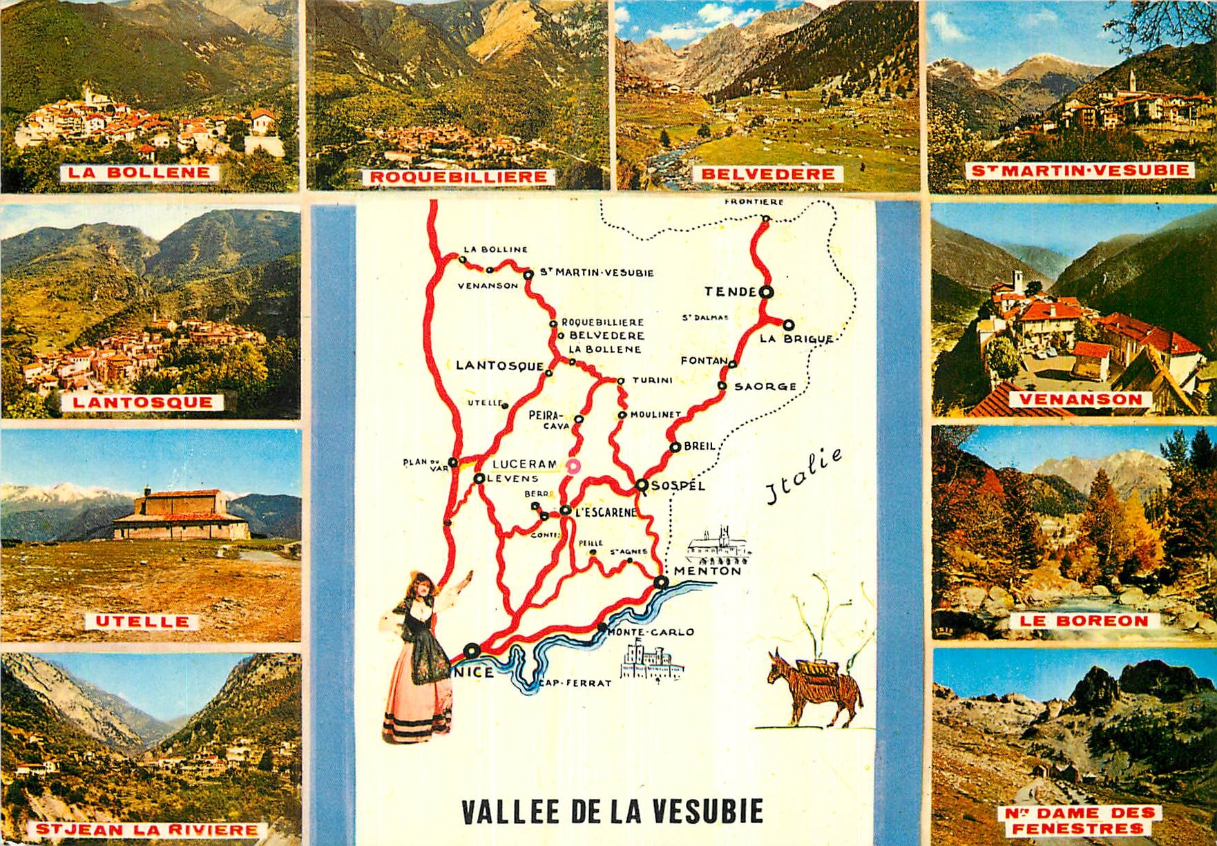 CPM Souvenir de la Vallee de la Vesubie 
