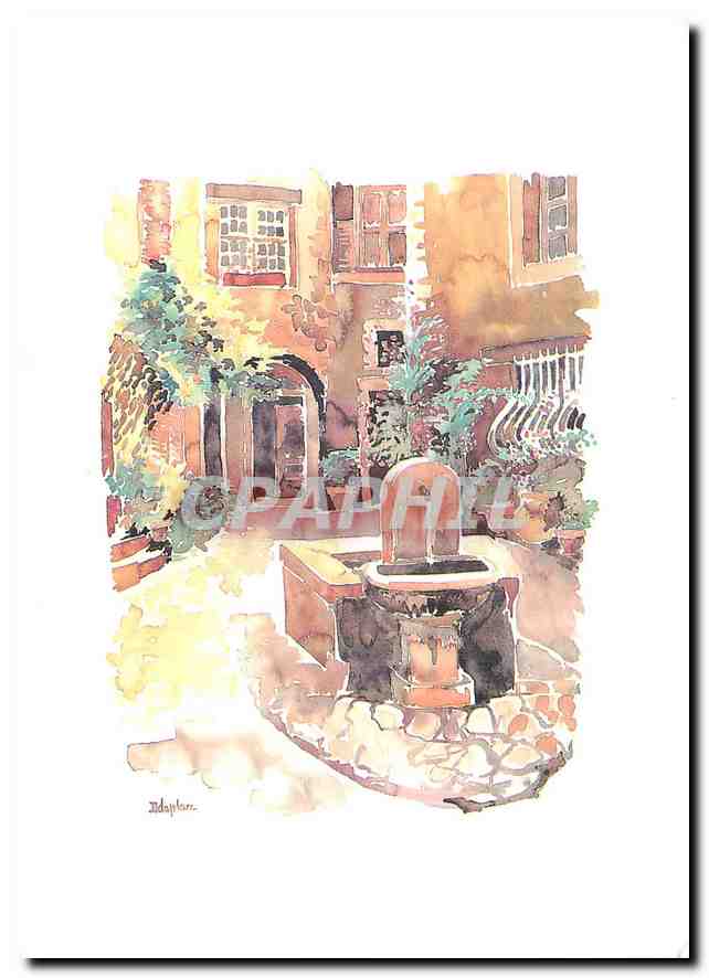CPM Place et Fontaine a Saint Paul de Vence 