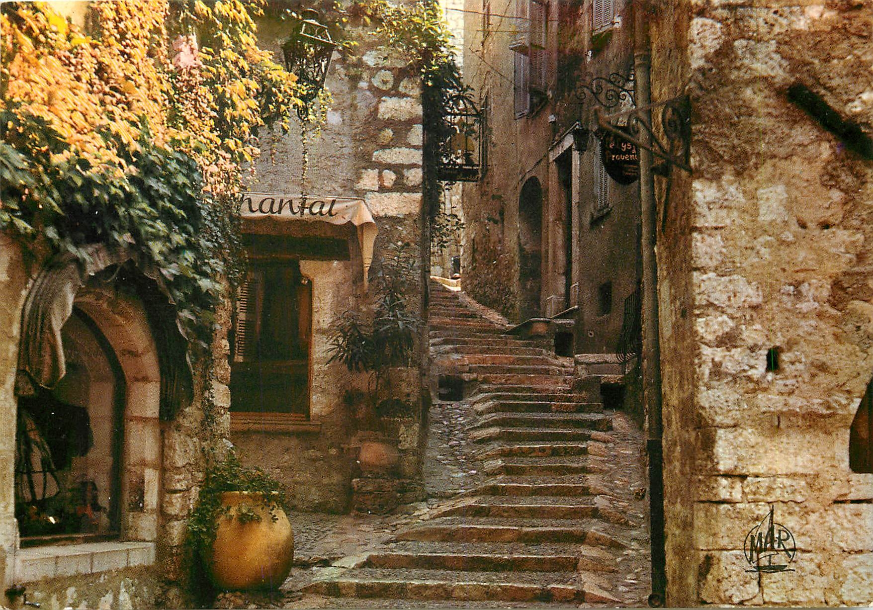 CPM La Cote d'Azur St Paul de Vence Montee de l'Eglise 