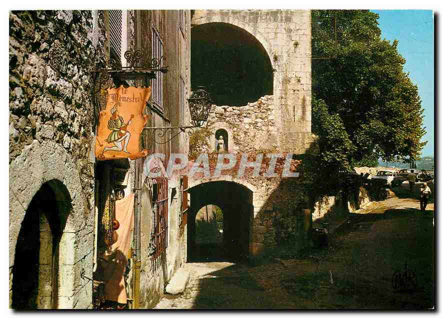 CPM La Cote d'Azur St Paul de Vence Le Portail Le Menestrel
