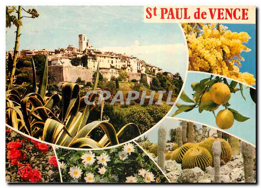 CPA St Paul de Vence La Cote d'Azur inoubliable 