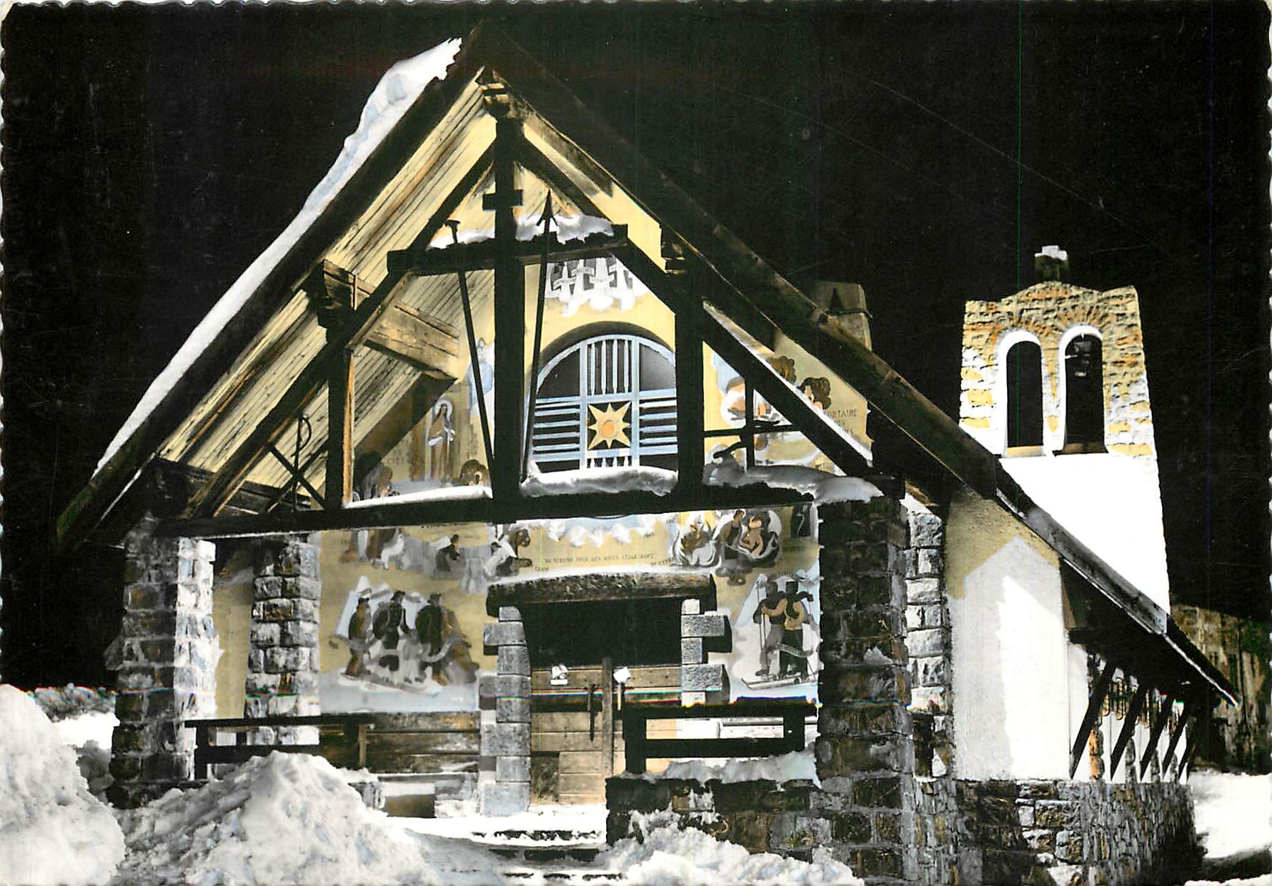 CPM Les Alpes Maritimes Valberg Sanctuaire de Notre Dame des Neiges 