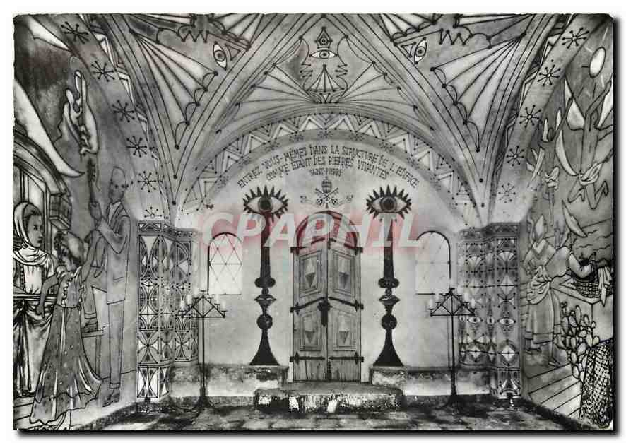 CPM Chapelle Saint Pierre de Villefranche sur Mer Beaulieu et Saint Jean Porte avec les chandeliers 