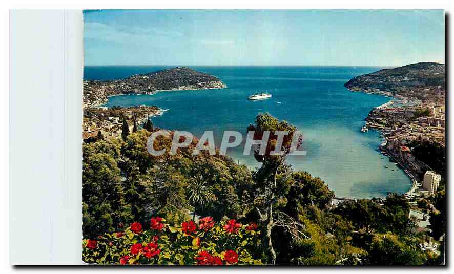 CPM La Cote d'Azur French Riviera La Rade de Villefranche sur Mer le Cap de Nice et le Cap Ferrat 