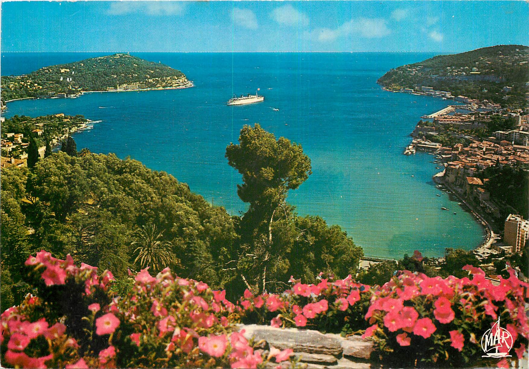 CPM La Cote d'Azur La Rade de Villefranche sur Mer Le Cap de Nice et le Cap Ferrat 