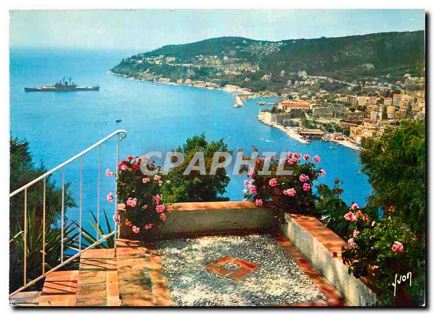 CPM Couleurs et Lumiere de France La Cote d'Azur miracle de la nature Villefranche sur Mer A M La ra
