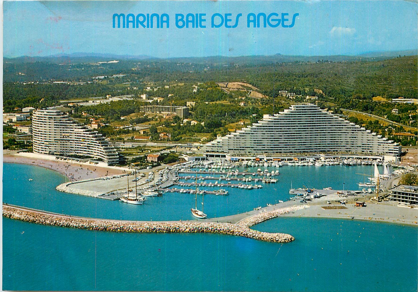 CPM Marina baie des Anges Villeneuve Loubet Plage Cote d'Azur French Riviera Vue generale aerienne 