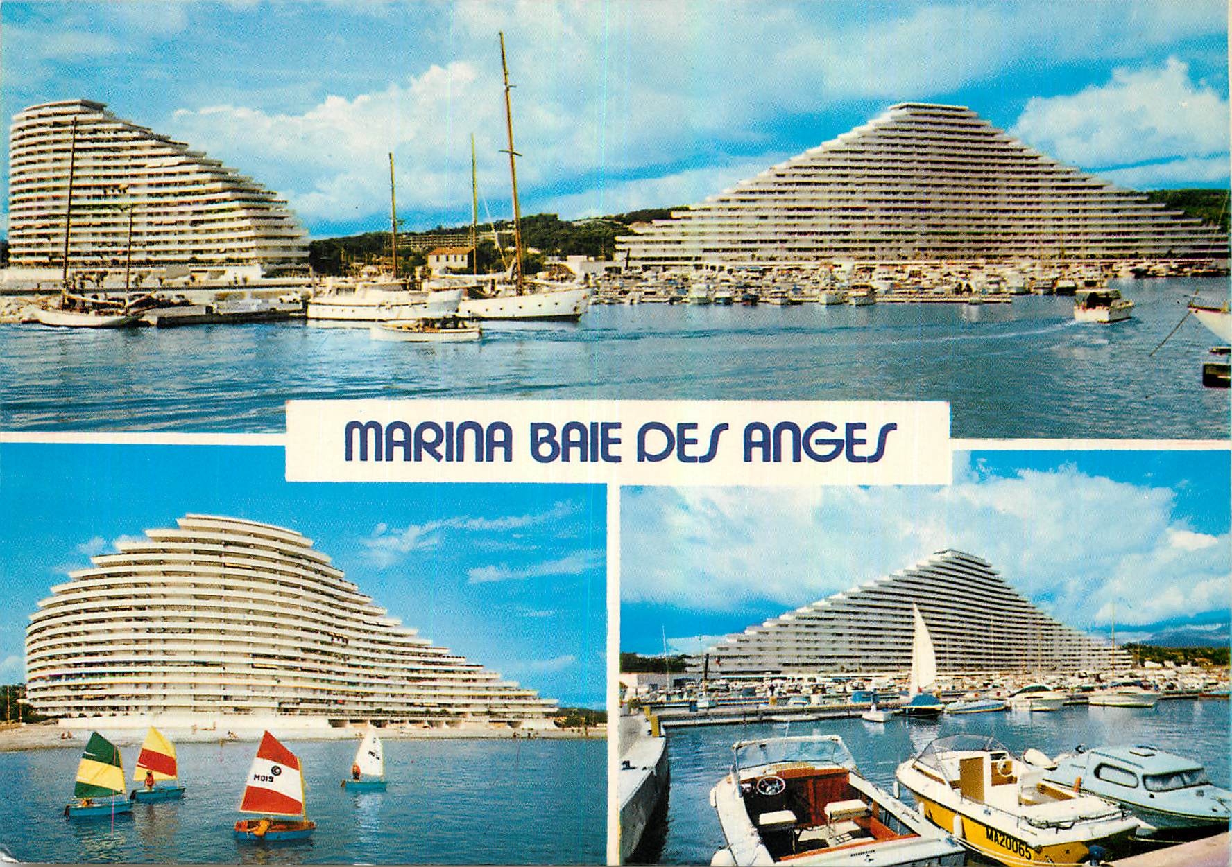 CPM Marina baie des Anges Villeneuve Loubet Plage cote d'Azur French Riviera Les Immeubles Amiral et