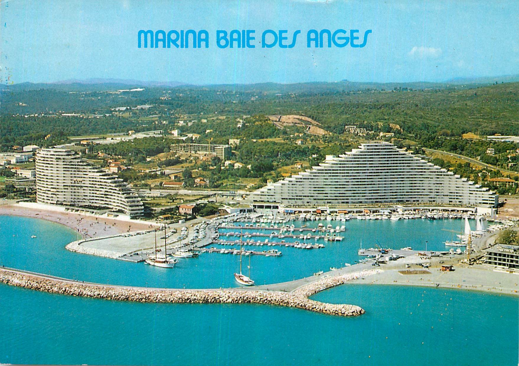 CPM Marina baie des Anges Villeneuve Loubet Plage Cote d'Azur French Riviera Vue generale aerienne 