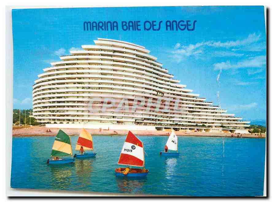 CPM Marina baie des Anges Villeneuve Loubet Plage Cote d'Azur French Riviera Immeuble Amiral 