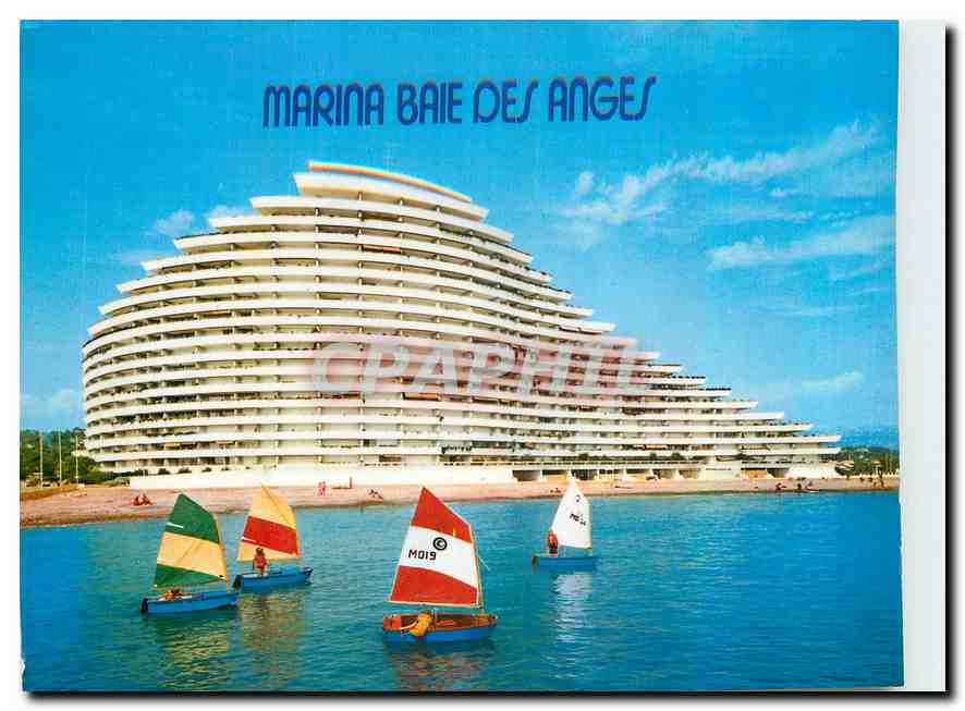 CPM Marina baie des Anges Villeneuve Loubet Plage Cote d'Azur French Riviera Immeuble Amiral 