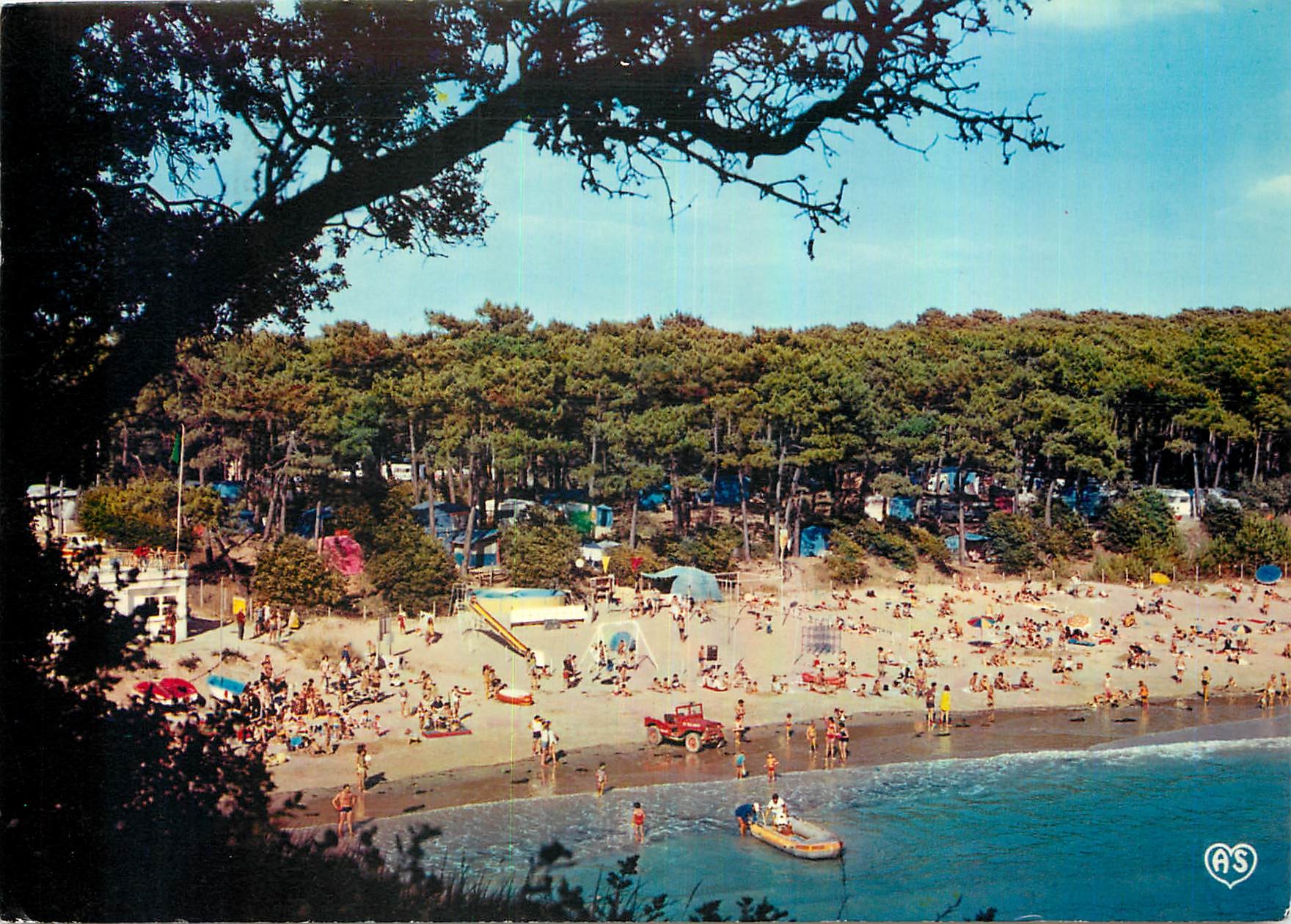 CPM Meschers Charente Maritime Plage de Suzac et Camping de la Cote de Beaute 