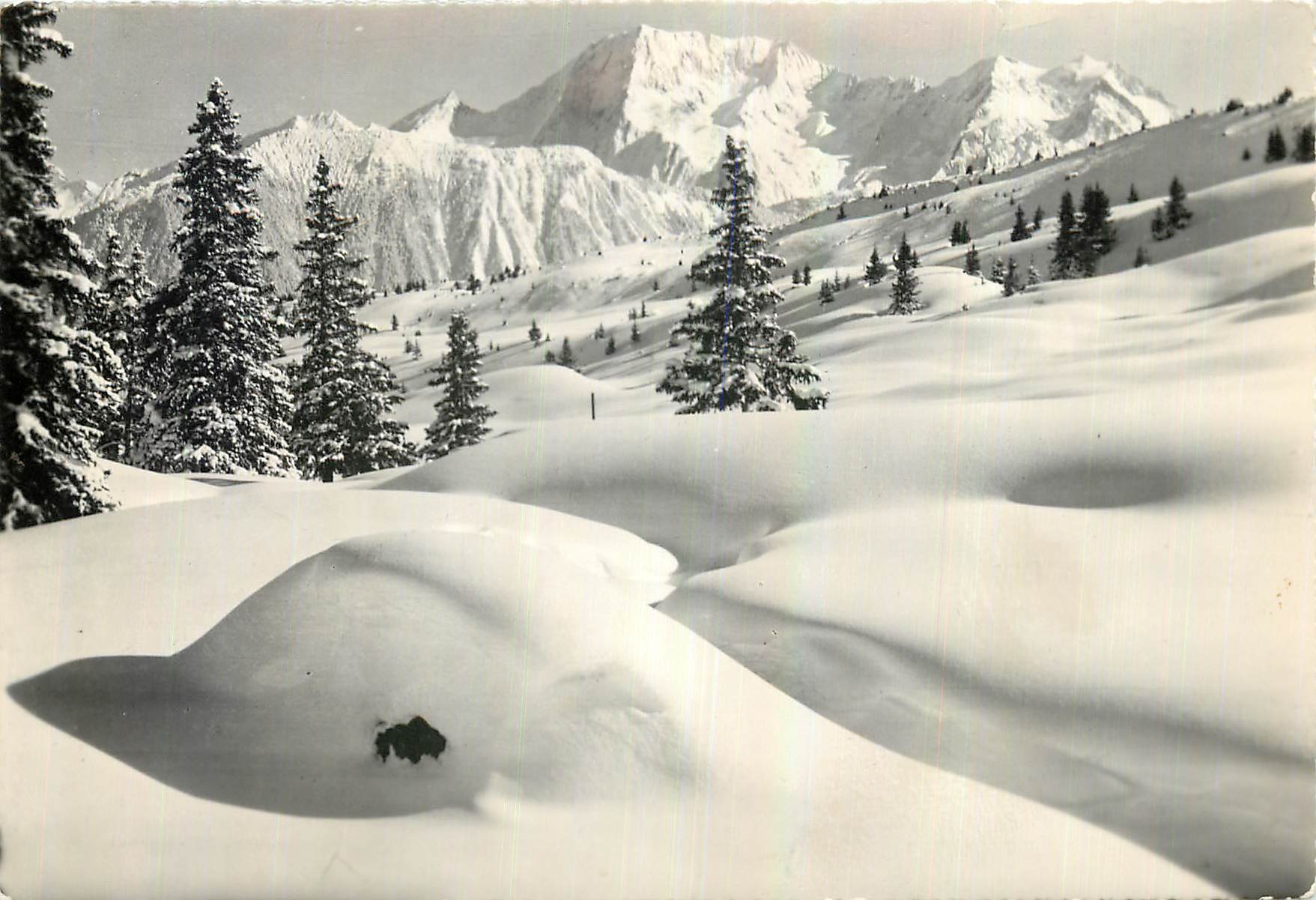 CPM Courchevel Savoie Le Biollay vue sur le Grand Bec et la Grande Casse 