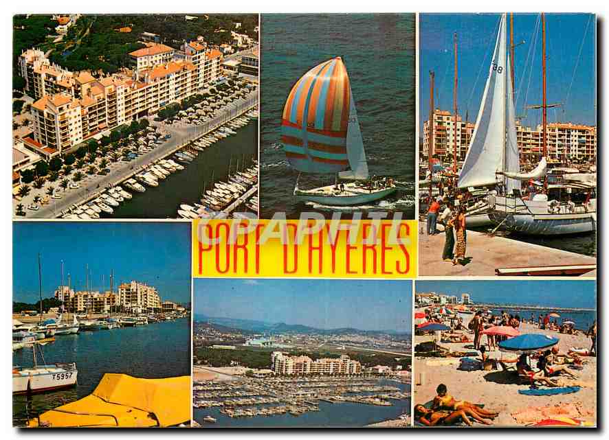 CPM Lumiere et Beaute de la Cote d'Azur Souvenir du Port d'Hyeres 