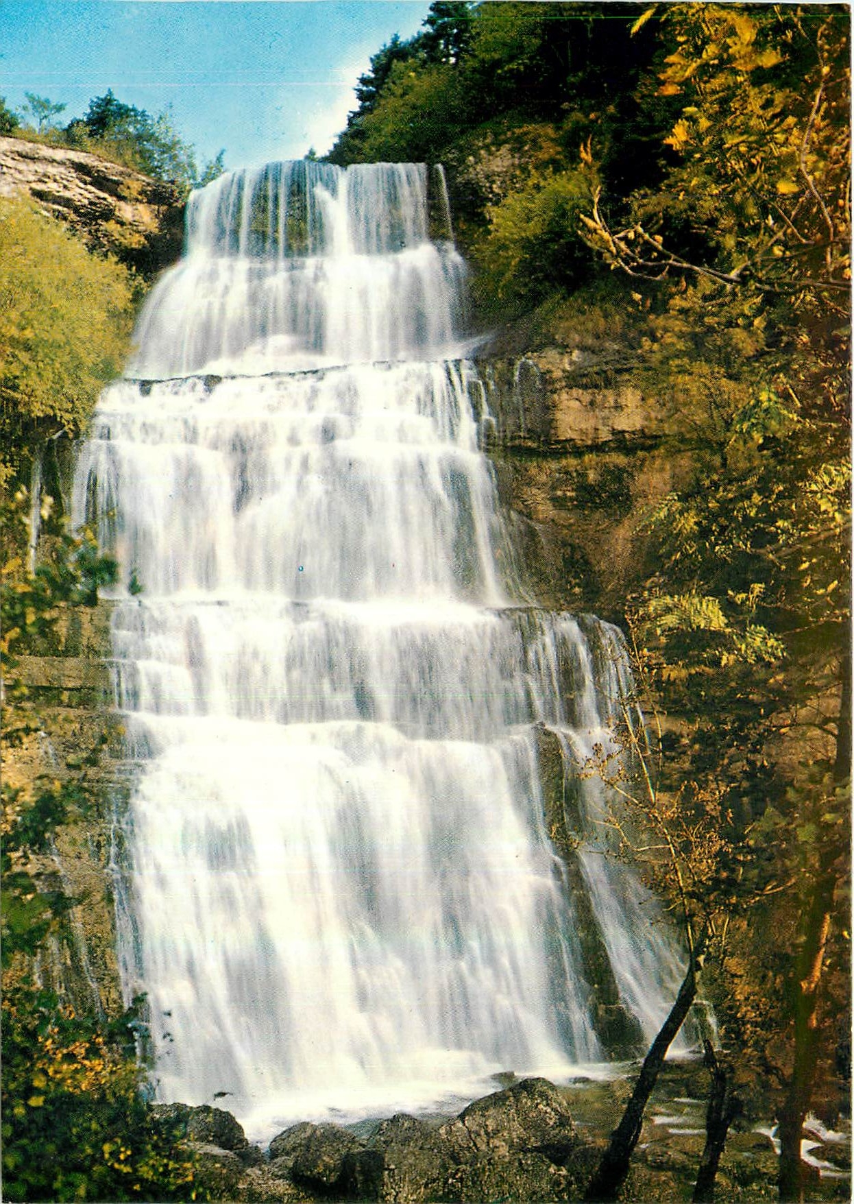CPM Sites du Jura Les cascades du Herisson L'Eventail 