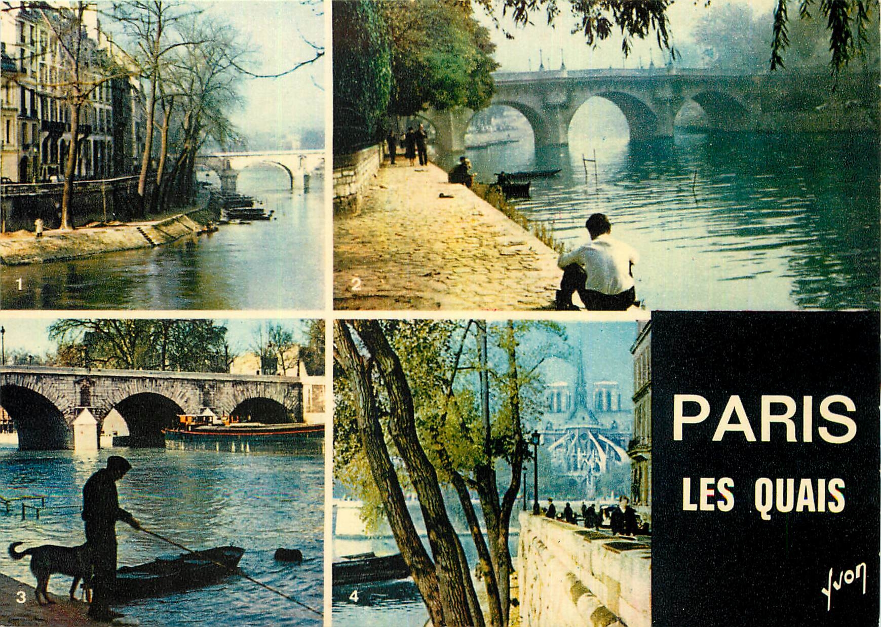 CPM Couleurs et Lumiere de France Paris Les Quais L'Ile Saint Louis Le Pont Neuf Le Pont Marie Notre