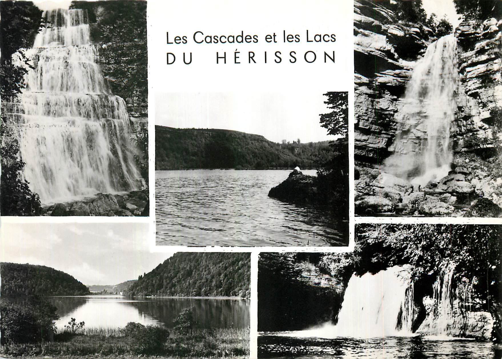 CPM La Cascade de l'Eventail Le Grand Saut Le Lac de Chalain Le Lac du Val Le Gour Bleu 