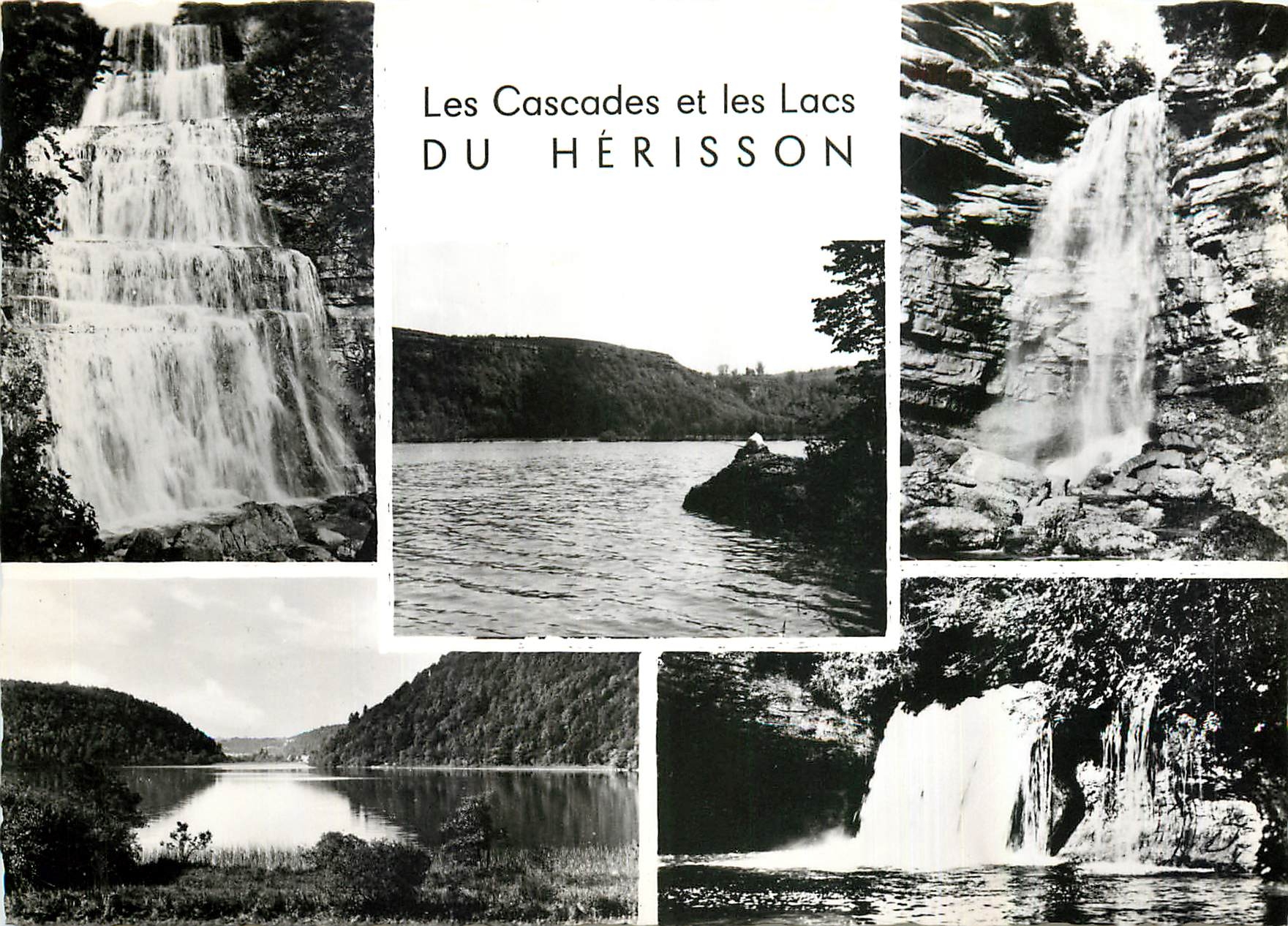 CPM La Cascade de l'Eventail Le Grand Saut Le Lac de Chalain Le Lac du Val Le Gour Bleu 