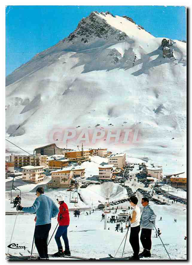 CPM Station du Lac de Tignes Savoie La plus haute d'Europe Lecons de ski Centre de la Station et la 
