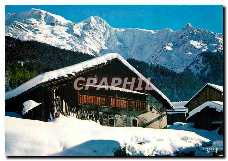 CPM Vieux Chalet au pays du Mont Blanc 