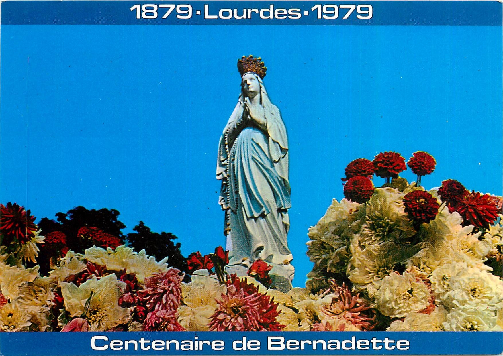 CPM Lourdes La Vierge Couronnee Centenaire de Bernadette