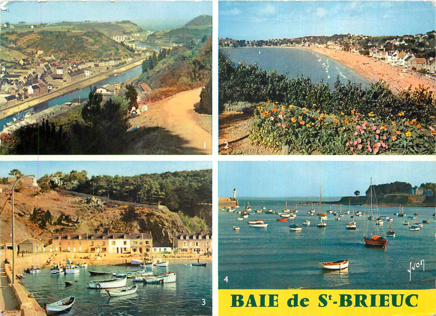 Baie de Saint-Brieuc — 4 vues — Éditeur : Etablissements Juvon