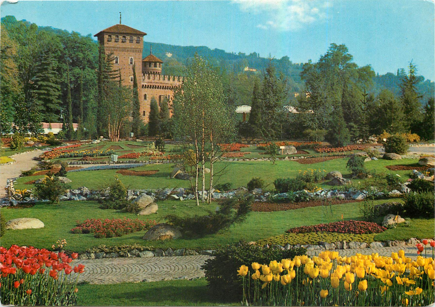 CPM Torino Parc du Valentin Jardin de rocaille 
