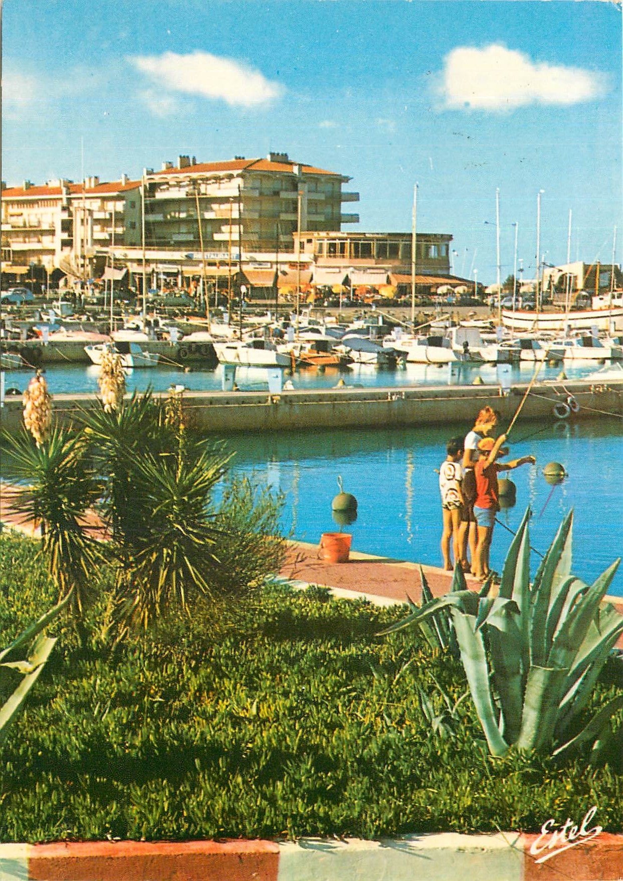 CPM La Cote Catalane Saint Cyprien Plage Pyrenees Orientales Le port de plaisance 