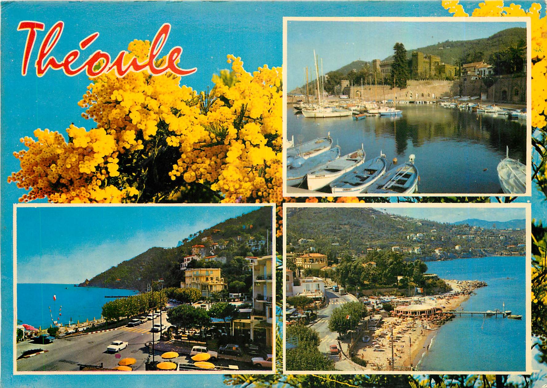 CPM Theoule Cote d'Azur Vue generale et la Plage 