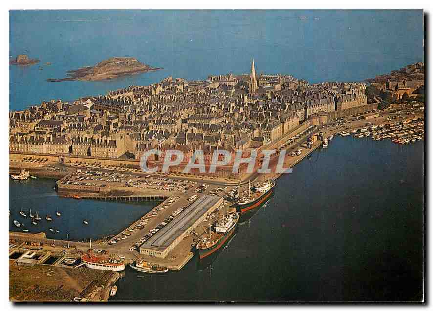 Saint-Malo (Ille-et-Vilaine) — Vue générale de la cité — Les Éditions du Gabier, n° XN108
