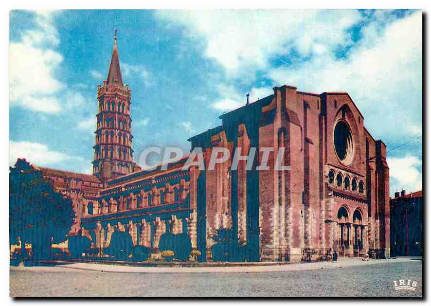 CPM Toulouse Ville d'Art Cite des Violettes la Basilique St Sernin XI XII siecle la plus grande egli