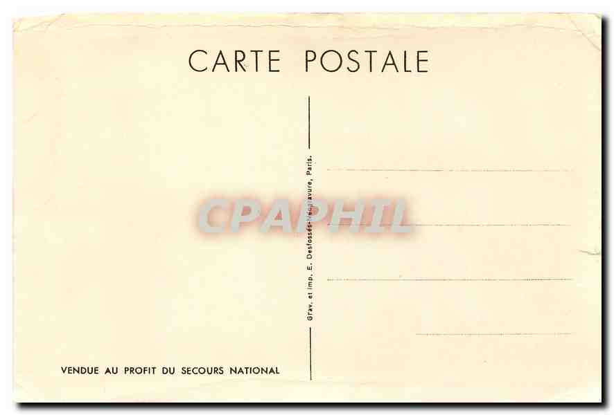 CPM J'ai ete avec vous les jours glorieux je reste avec vous dans les jours Sombres Soyez a mes cote — Rückseite