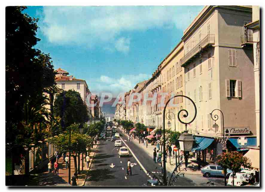CPM Charmes et Couleurs de la Corse Ajaccio Corse Le Cours Napoleon 