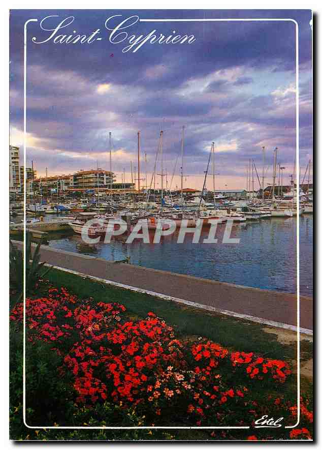 CPM La Cote Vermeille Saint Cyprien Plage Pyrenees Orientales Le port de plaisance 