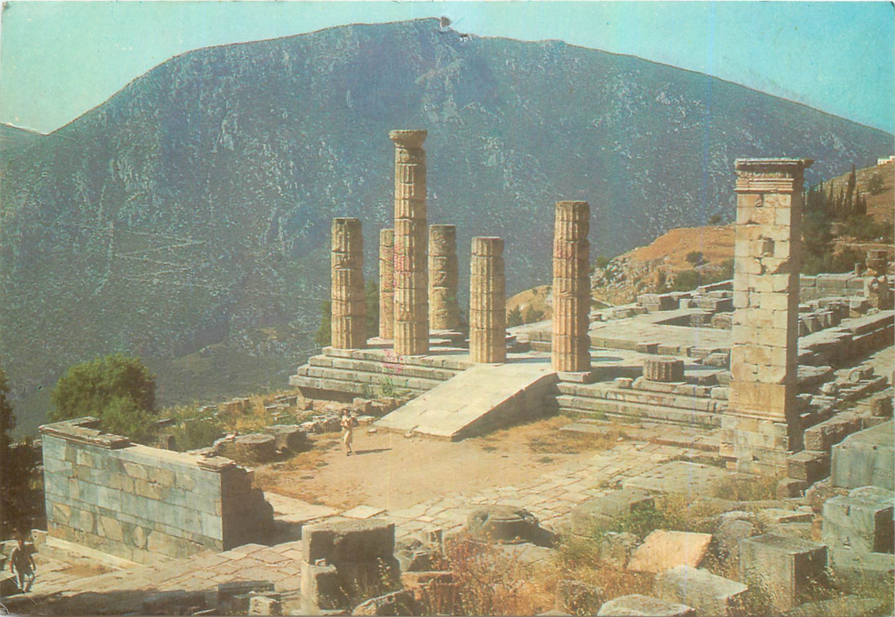 CPM Delphes Vue du Temple d'Apollon 