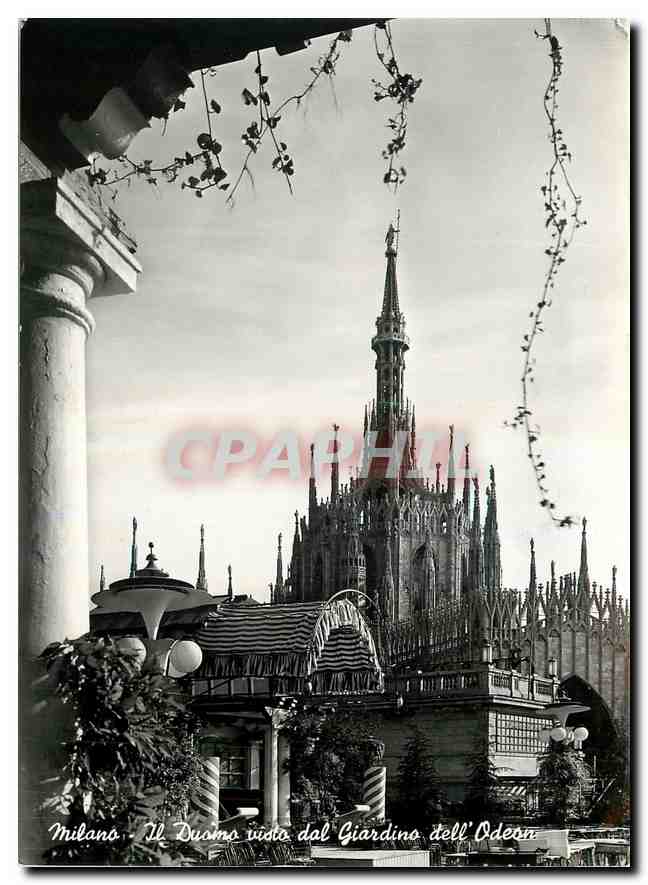 CPM Milano Il Duomo vista dal Giardino dell'Odeon 