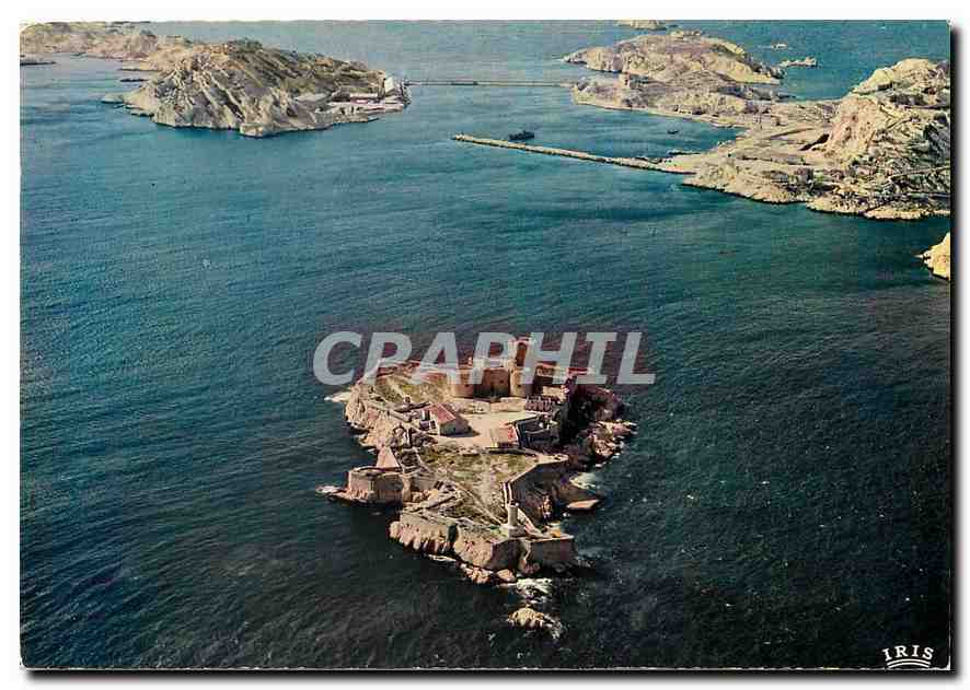 CPM Reflets de Provence Marseille B du R Vue aerienne du Chateau d'If et les Iles 
