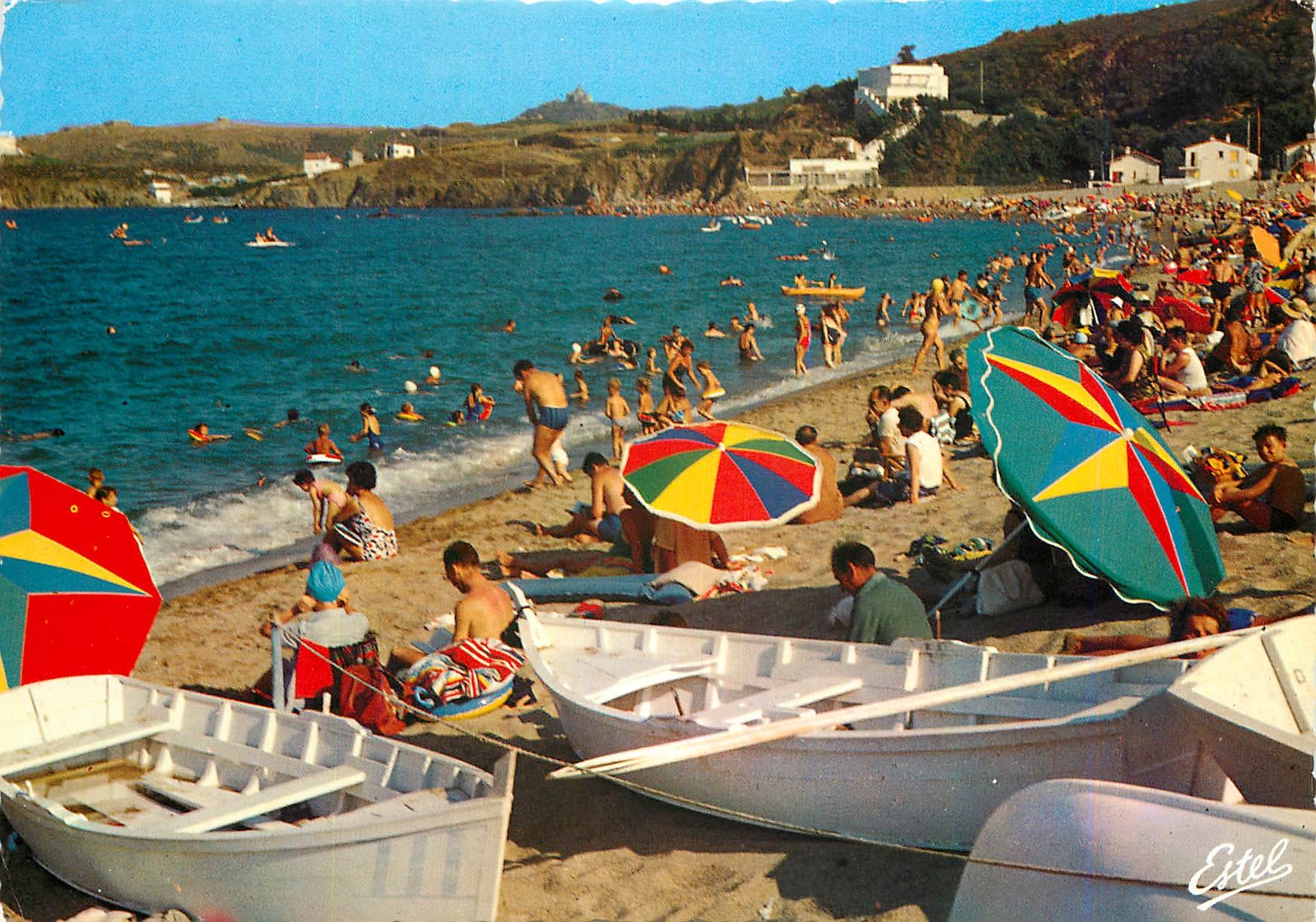 CPM La Cote Vermeille Argeles sur Mer Pyrenees Orientales Le Racou et sa Plage 