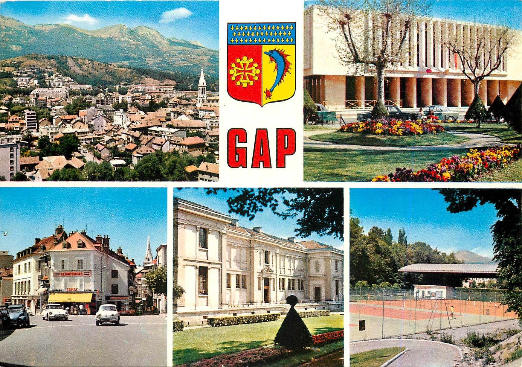 Gap — Vue générale — Palais de Justice, Musée, Tennis — Éditions des Alpes