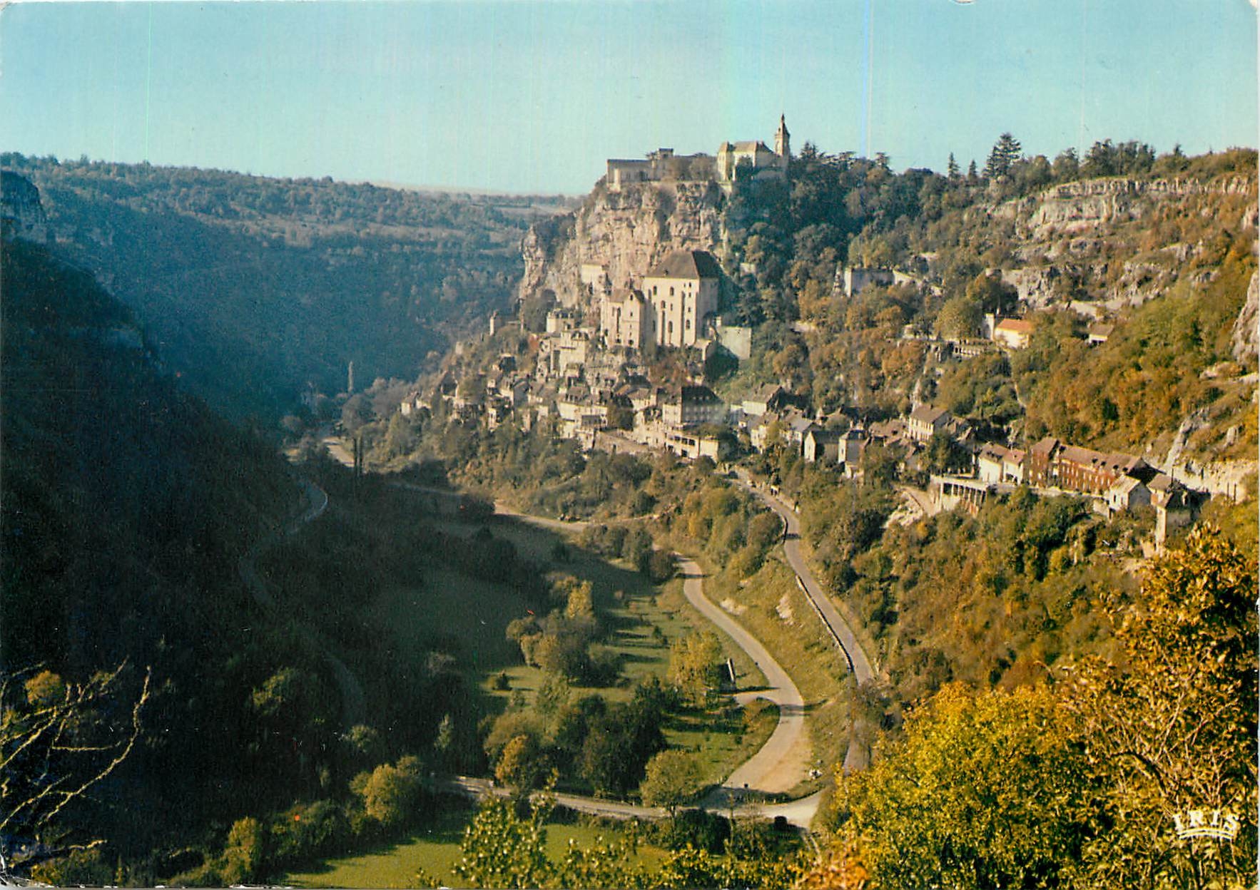 Roc-Amadour (Lot) — Pilgerstätte, seit dem Mittelalter berühmt — Les Éyzes, IRIS Mexichrome