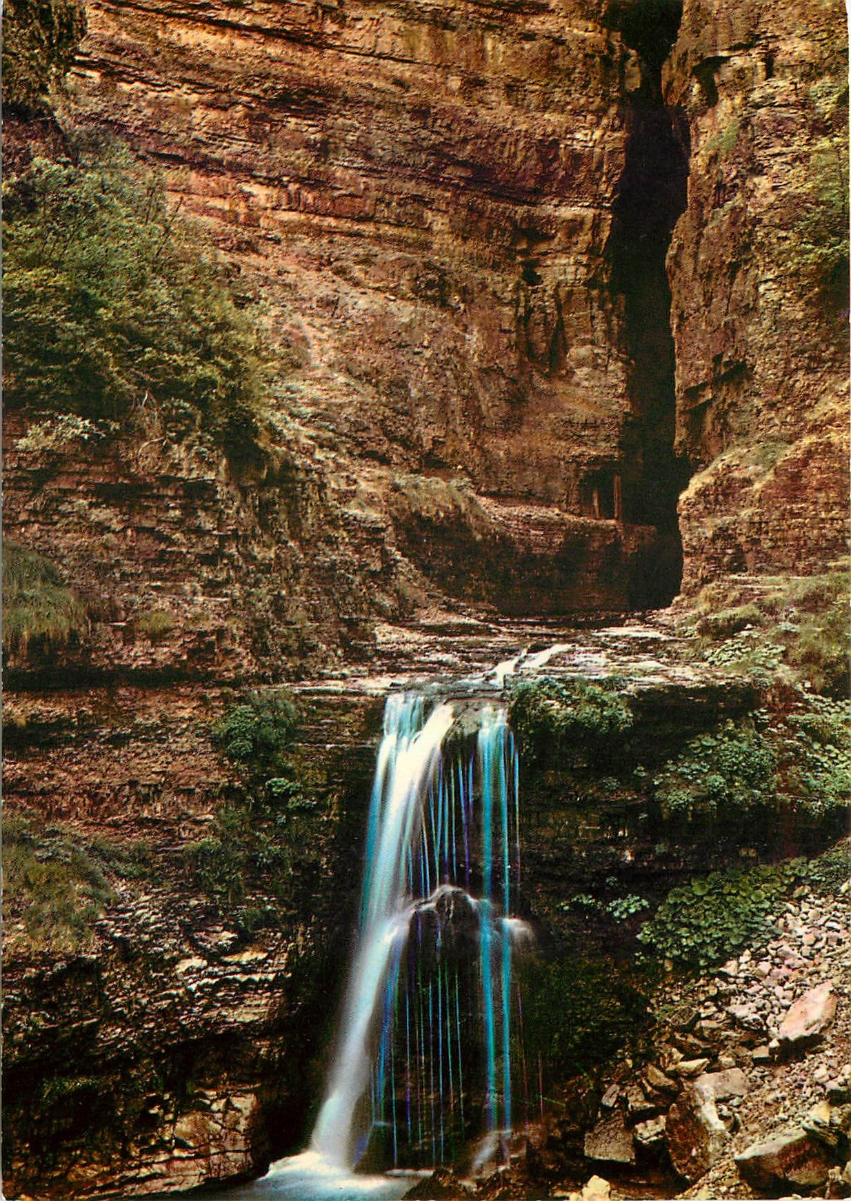 CPM Riviere Souterraine de Bramabiau Cascade exterieure 