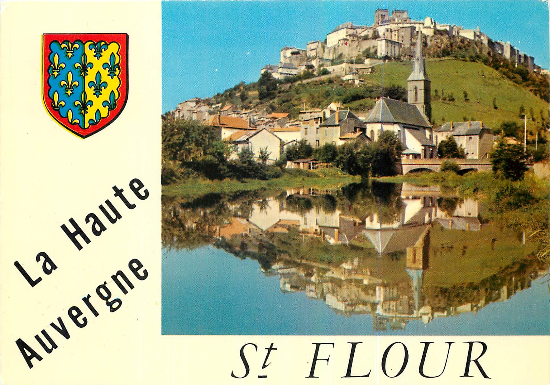 CPM La Haute Auvergne Saint Flour Reflet sur le Lander 