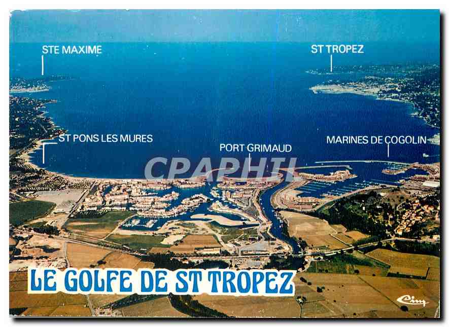 CPM Golfe de St Tropez Var Vue aerienne 