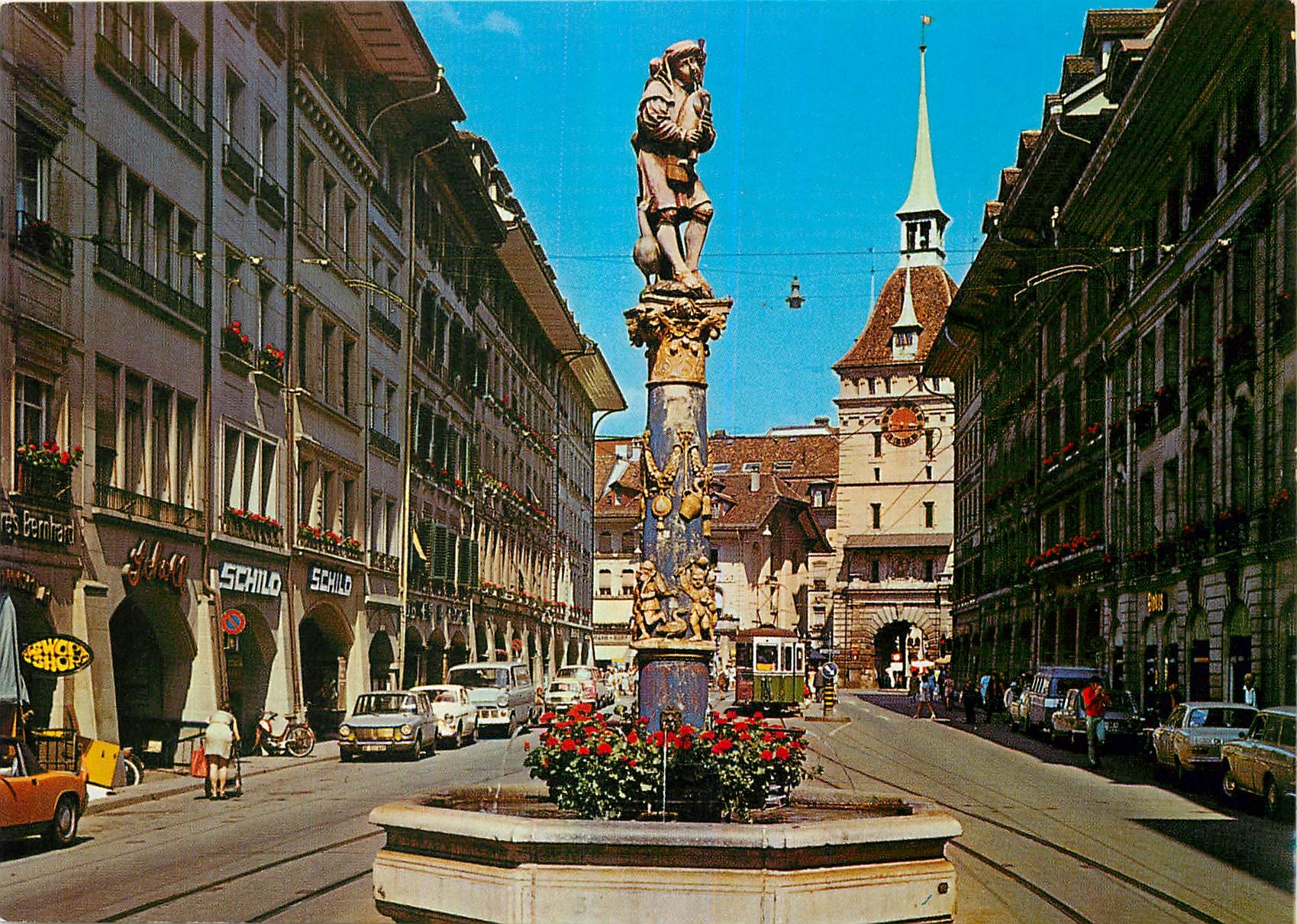 CPM Berne La fontaine du Joueur de cornemuse 