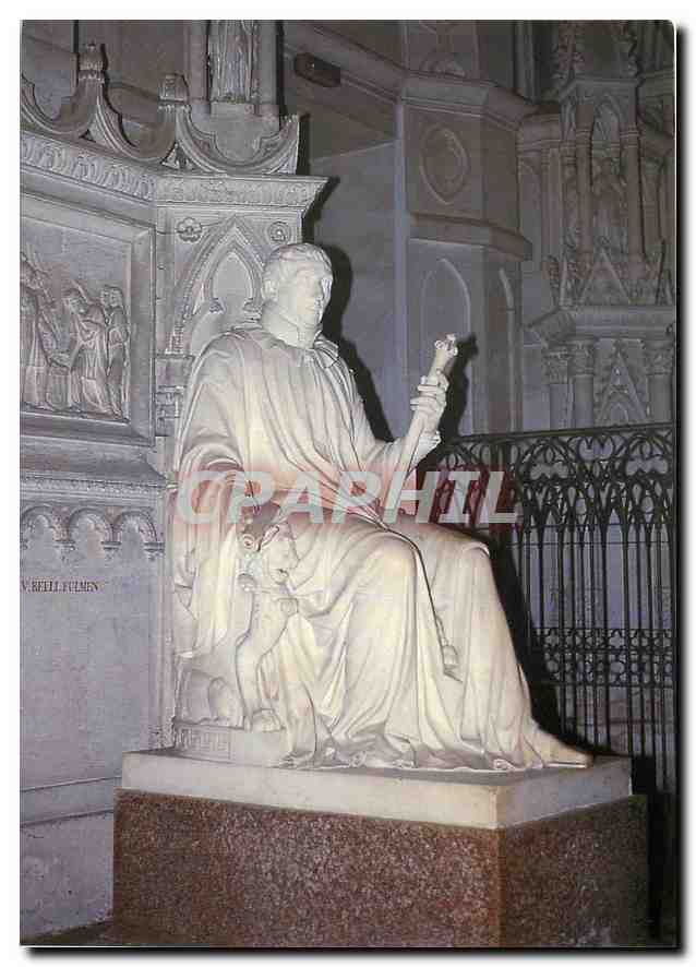 CPM Savoie Abbaye d'Hautecombe Le Roi Charles Felix Statue en marbre de Carrare 
