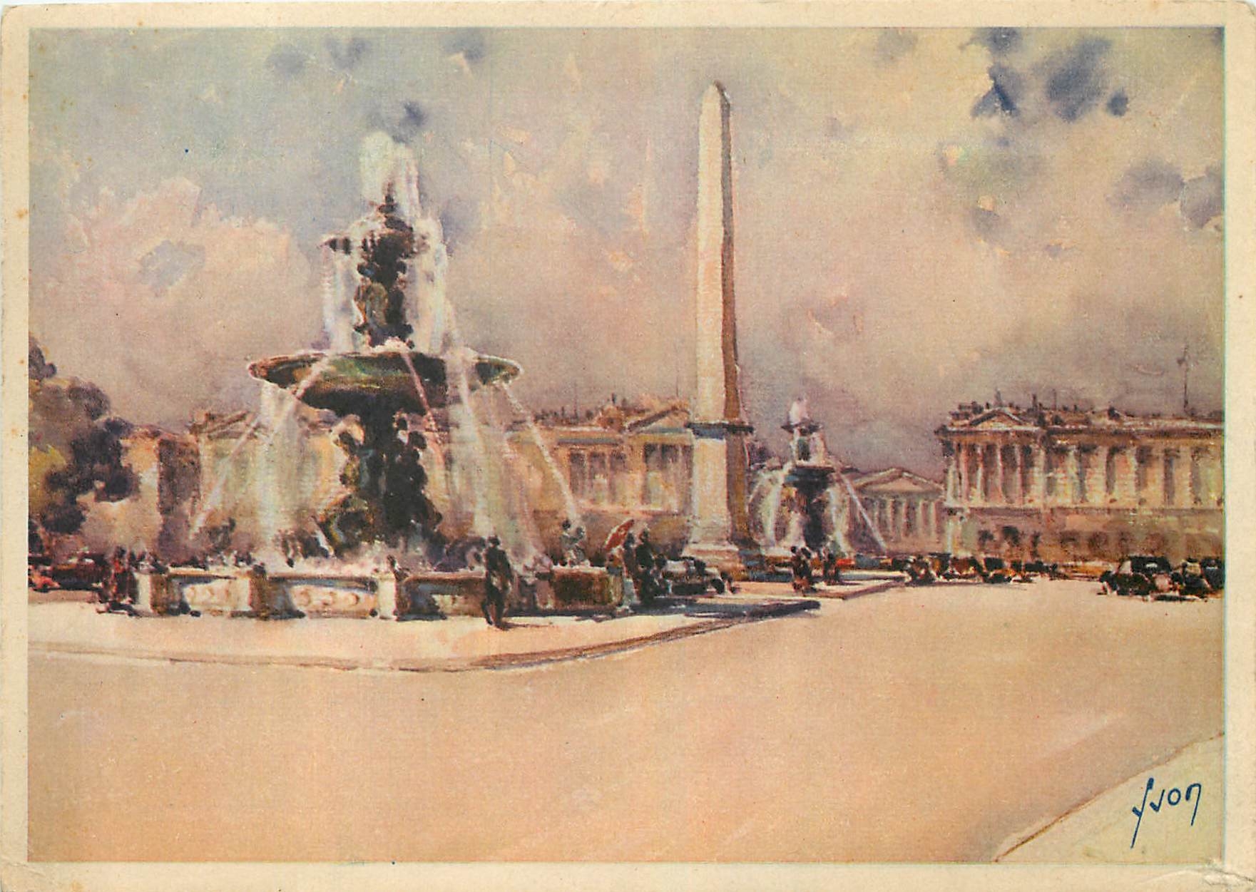 CPM Paris Place de la Concorde 