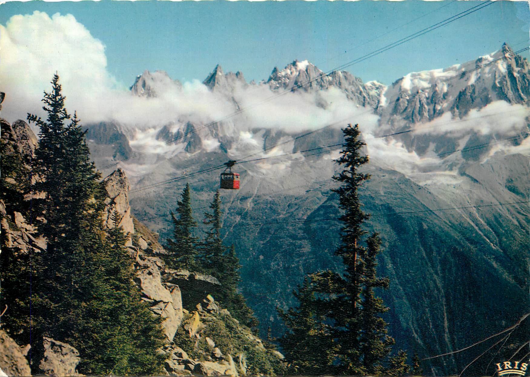 CPM Chamonix Mont Blanc Telepherique Plan Praz au Brevent Panorama sur les Aiguilles de Chamonix et 