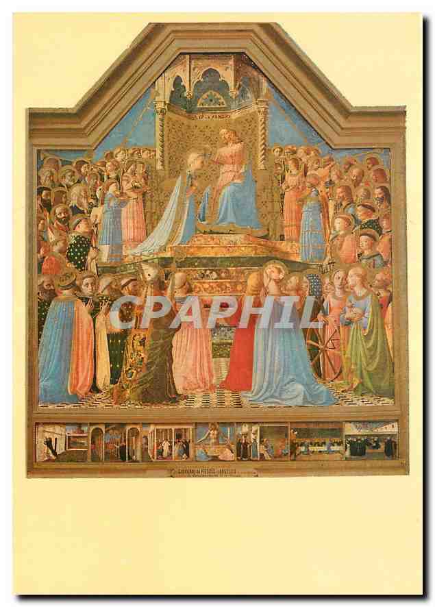 CPM Fra Giovanni da Fiesole dit Beato Angelico Couronnement de la Vierge 